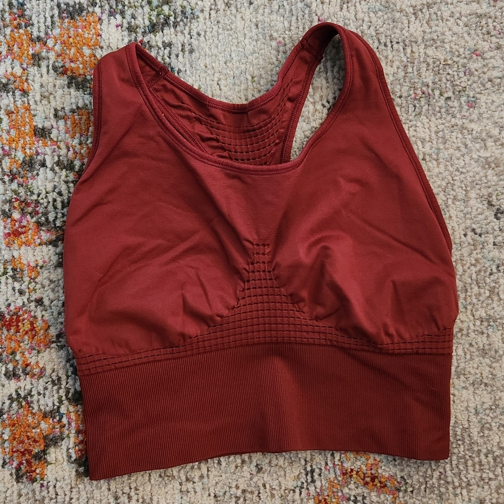 Maroon Sweaty Betty sports bra, women's XXL